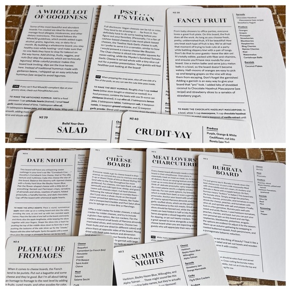 The Cheese Board Deck Recipe Cards 50 Fantastic and Exciting Dishes Meg Quinn - Picture 14 of 16